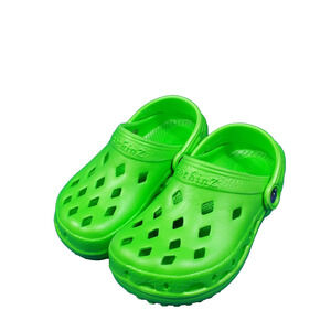 NothinZ Kids Unisex Bright Green Clogs Size 12 CHILD Comfort Shoe New